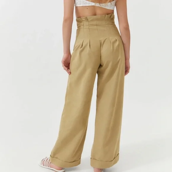 Urban Outfitters Estelle Corset-Waist Trouser Pant NWT Size 0 - Picture 3 of 9